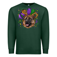 Sports Green Mardi gras hat german shepherd Premium Sweatshirt - RanaPortraitStore