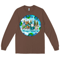 Chestnut merry christmas Long Sleeve Tee - CowhideDigitalArt