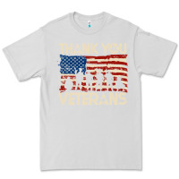 Dove Grey Thank You Veterans American Flag Patriotic Premium Tee - baoMotion