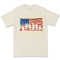 Bone Thank You Veterans American Flag Patriotic Premium Tee - baoMotion