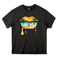 Asphalt beach lips Heavy Core Tee - Jasminsmagicworld