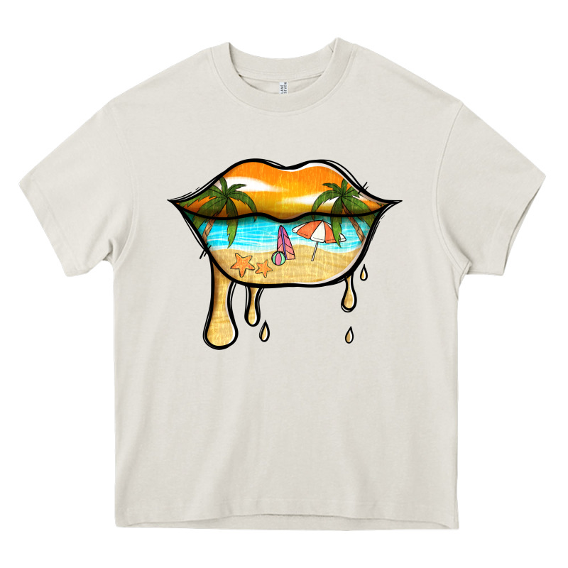 Beach Lips Heavy Core Tee by Jasminsmagicworld | Teevron