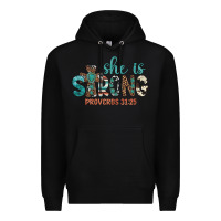 Black she is strong Premium Hoodie - Artiststas
