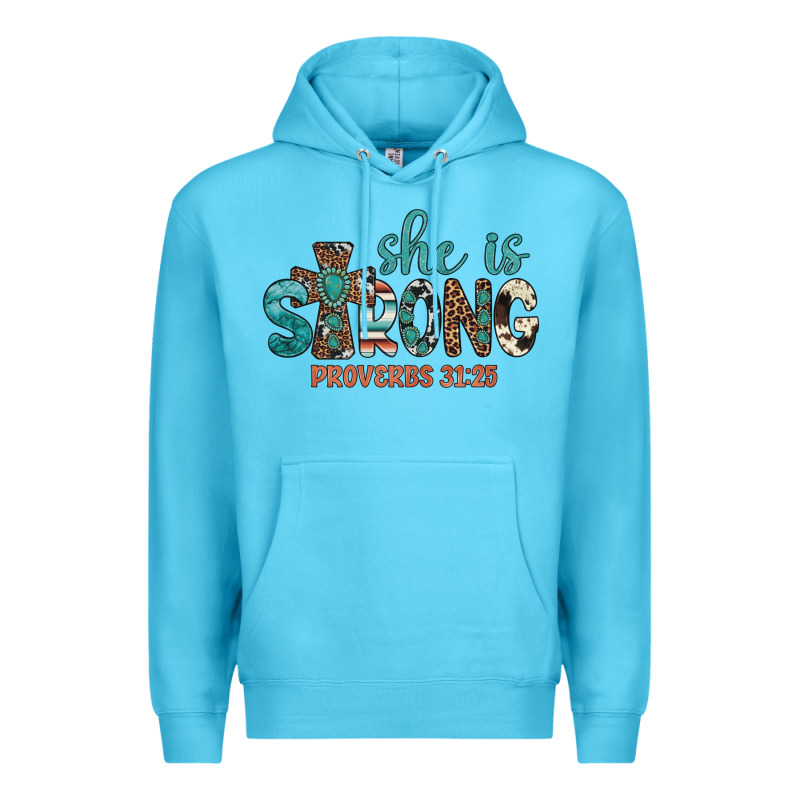 She Is Strong Premium Hoodie by Artiststas | Teevron