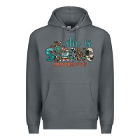Rock she is strong Premium Hoodie - Artiststas