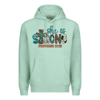Seafoam she is strong Premium Hoodie - Artiststas