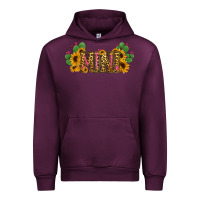 Mauve Wine Cactus Leopard Sunflower Mama and Mini Set Urban Hoodie - Jasminsmagicworld