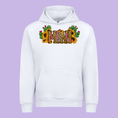 Cactus Leopard Sunflower Mama And Mini Set Urban Hoodie Designed By Jasminsmagicworld