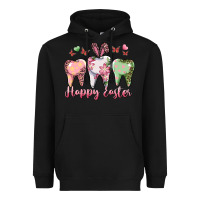 Black Happy Easter Dental Heavyweight Hoodie - RanaPortraitStore