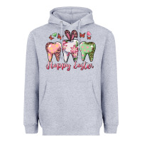Heather Grey Happy Easter Dental Heavyweight Hoodie - RanaPortraitStore