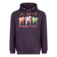 Plum Happy Easter Dental Heavyweight Hoodie - RanaPortraitStore