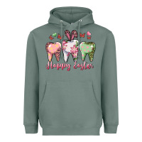 Sage Happy Easter Dental Heavyweight Hoodie - RanaPortraitStore