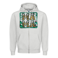 Dove Grey soccer mama Zipper Hoodie - Jasminsmagicworld