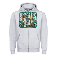 Heather Grey soccer mama Zipper Hoodie - Jasminsmagicworld