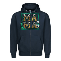 Navy soccer mama Zipper Hoodie - Jasminsmagicworld