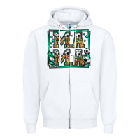 White soccer mama Zipper Hoodie - Jasminsmagicworld