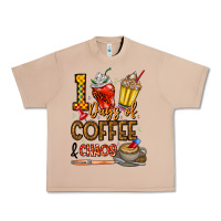 Burro 100. Days Of Coffee  Chaos Urban Heavy Tee - CowhideDigitalArt