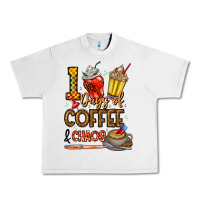 Lunar Rock 100. Days Of Coffee  Chaos Urban Heavy Tee - CowhideDigitalArt