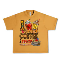 Peanut Butter 100. Days Of Coffee  Chaos Urban Heavy Tee - CowhideDigitalArt
