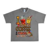 Tornado 100. Days Of Coffee  Chaos Urban Heavy Tee - CowhideDigitalArt