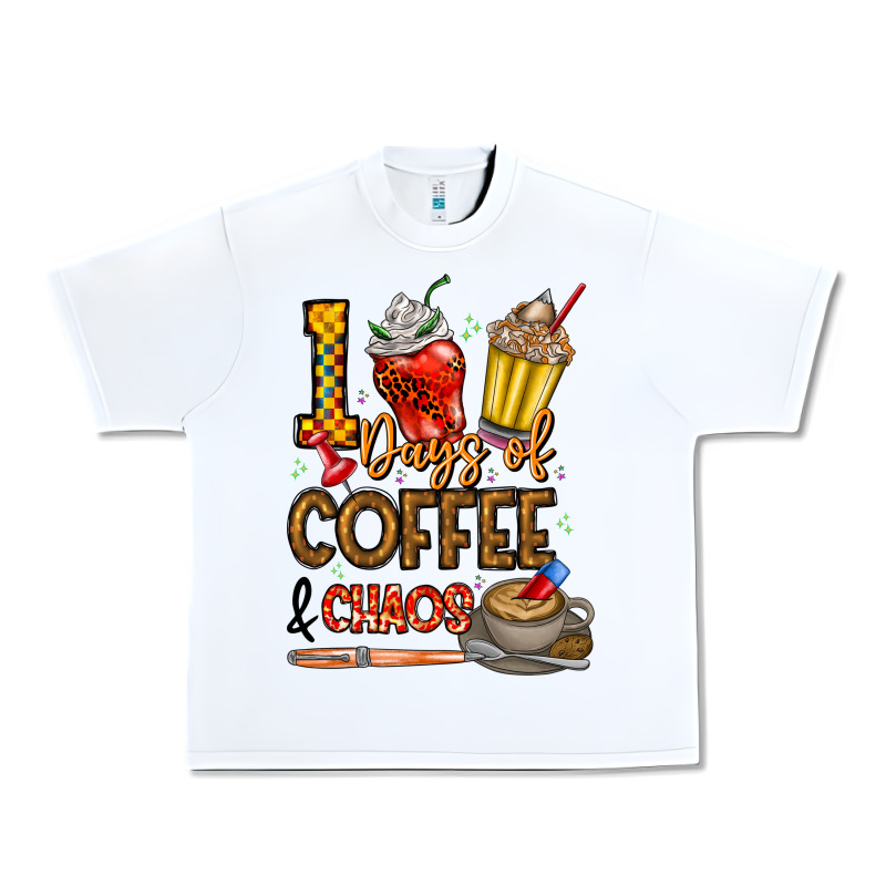 100. Days Of Coffee  Chaos Urban Heavy Tee by CowhideDigitalArt | Teevron