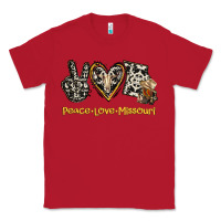Red Peace Love Missouri Classic Tee - Jasminsmagicworld