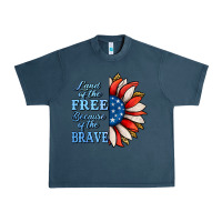 Midnight Navy patriotic sunflower no background Urban Heavy Tee - Jasminsmagicworld
