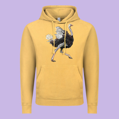 Ostrich Vintage Hoodie Designed By Lillyallendesigns