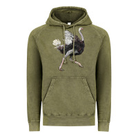 Vintage Olive Ostrich Vintage Hoodie - LillyAllenDesigns