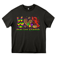 Asphalt peace love crawfish olivia Heavy Core Tee - OliviaCreatesArt