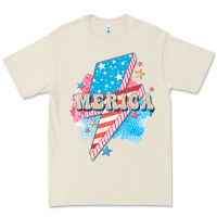 Bone Merica leopard lightning bolt Premium Tee - FaDigitalArtStudio