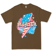 Cacao Merica leopard lightning bolt Premium Tee - FaDigitalArtStudio