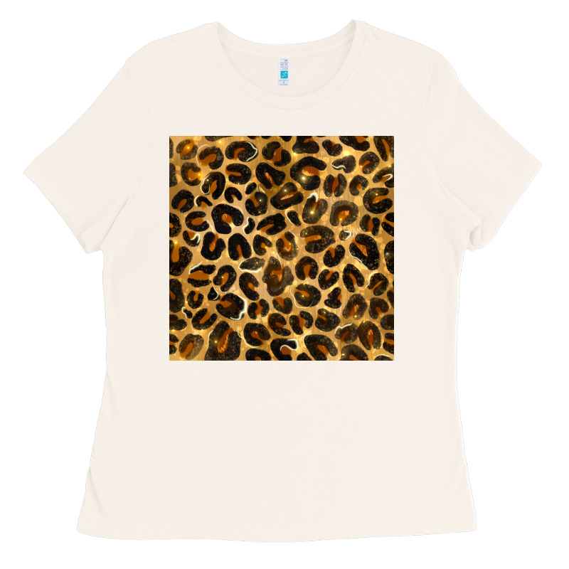 Leopard Seamless Pattern Ladies Tee by BundleAndBundleShop | Teevron