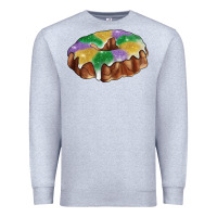 Heather Grey Mardi gras king cake Premium Sweatshirt - RanaPortraitStore