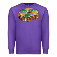 Purple Mardi gras king cake Premium Sweatshirt - RanaPortraitStore