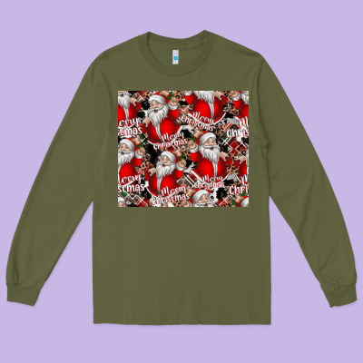 Merry Christmas Long Sleeve Tee Designed By Cowhidedigitalart