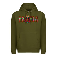 Army Green abuela floral aztec leopard Premium Hoodie - Jasminsmagicworld