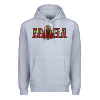 Heather Grey abuela floral aztec leopard Premium Hoodie - Jasminsmagicworld