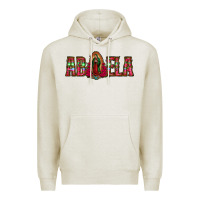 Oatmeal Heather abuela floral aztec leopard Premium Hoodie - Jasminsmagicworld