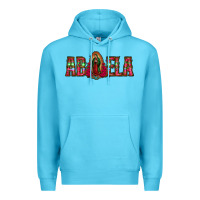 Ocean Blue abuela floral aztec leopard Premium Hoodie - Jasminsmagicworld
