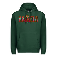 Sports Green abuela floral aztec leopard Premium Hoodie - Jasminsmagicworld
