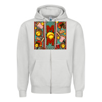 Dove Grey softball mom Zipper Hoodie - Jasminsmagicworld
