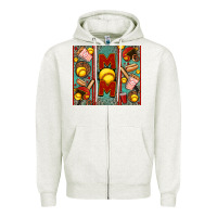 Oatmeal Heather softball mom Zipper Hoodie - Jasminsmagicworld