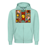 Seafoam softball mom Zipper Hoodie - Jasminsmagicworld