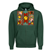 Sports Green softball mom Zipper Hoodie - Jasminsmagicworld