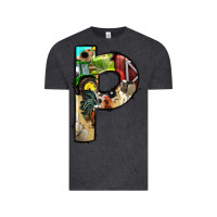 Vintage Black farm life alphabet lowercase letters p Vintage Tee - BundleAndBundleShop