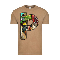 Vintage Coffee farm life alphabet lowercase letters p Vintage Tee - BundleAndBundleShop