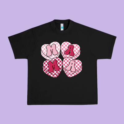 Mama Candy Hearts Urban Heavy Tee Designed By Lillyallendesigns