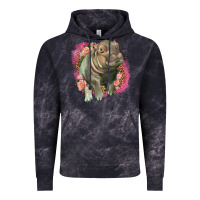 Cloud Black leopard baby hippo Vintage Hoodie - LillyAllenDesigns