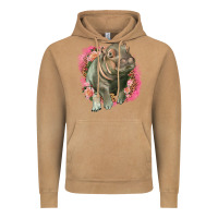 Vintage Camel leopard baby hippo Vintage Hoodie - LillyAllenDesigns